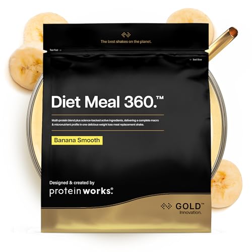 Protein Works Diet Meal 360 GOLD Innovation Shake Sostitutivo Pasti Banana Vellutata 500g