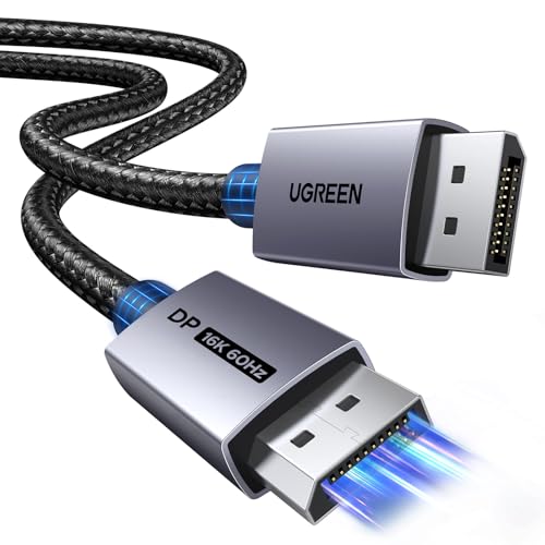 UGREEN Cavo DisplayPort 2.1 80Gbps Alluminio 3M