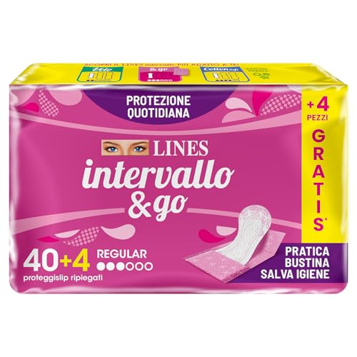 LINES INTERVALLO & GO, 44 proteggislip ripiegati in bustina
