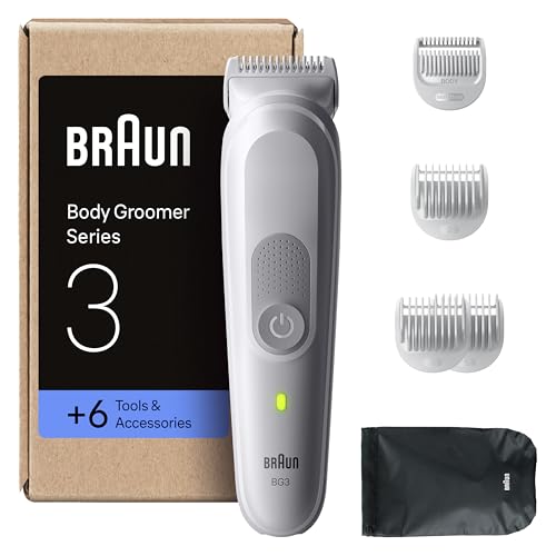 Braun Series 3 Rasoio Elettrico Corpo Uomo con 6 Strumenti