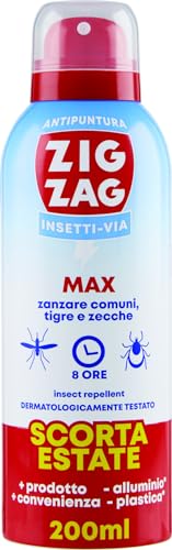 ZIG ZAG Repellente Insetti Spray Inodere Antizanzare 200ml