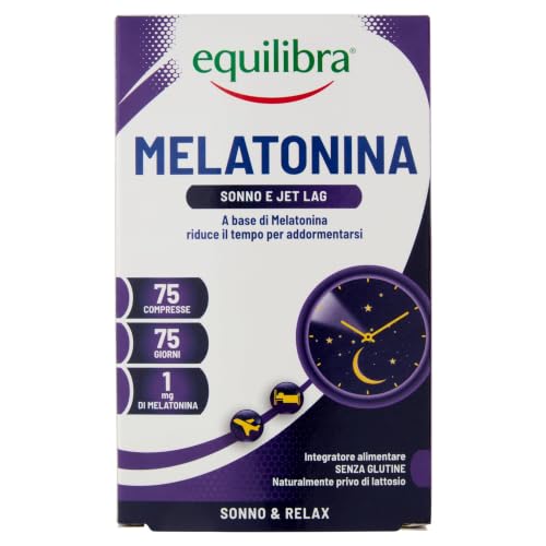 Equilibra Integratori Alimentari Melatonina 75 Compresse per il Sonno