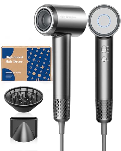 BANNILU Phon Asciugacapelli Professionale Ionico 160.000 RPM, 370g