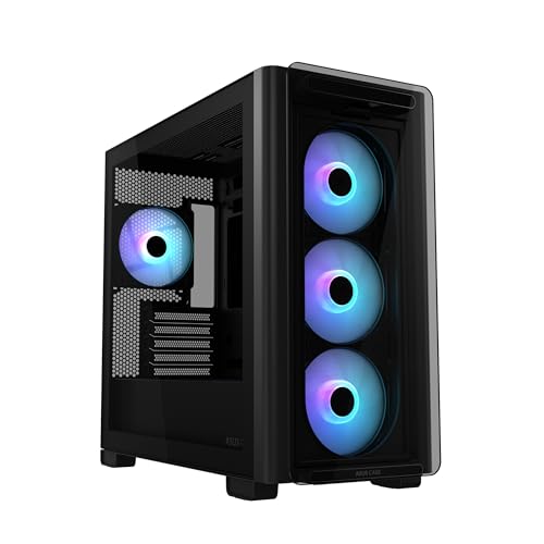 ASUS A23 PLUS TG ARGB Black Case Micro-ATX