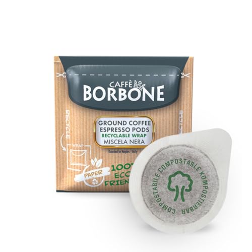 CAFFÈ BORBONE Cialde Compostabili, Miscela Nera, 50 Cialde Sistema ESE