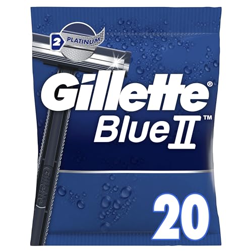 Gillette BlueII Rasoi Usa e Getta 2 Lame, Confezione da 20