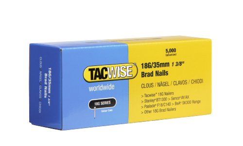 Tacwise 0399 Chiodi Brad Galvanizzati 18G 35mm, Confezione 5000