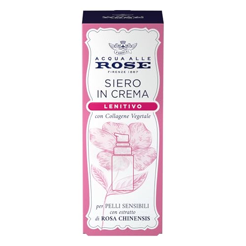 Acqua alle Rose Siero in Crema Lenitivo con Collagene Vegetale di Rosa Chinensis 30 ml