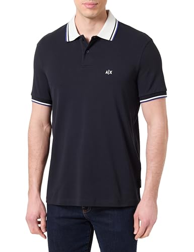 Armani Exchange 3D Embroidered Back Collar Logo Polo