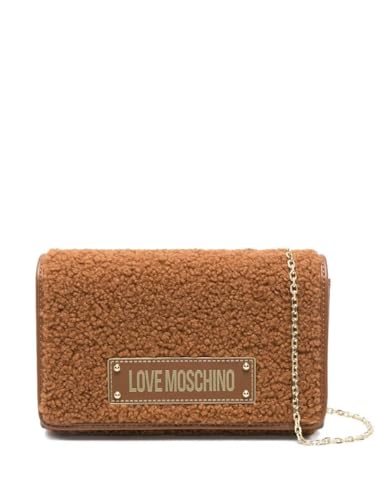Love Moschino Borsa a Tracolla Soft in Pelle e Pelle Sintetica