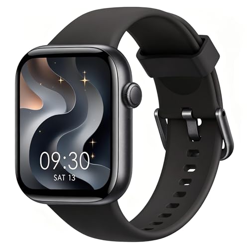 AOYBWK Smartwatch Uomo Donna, 1.85" Orologio Fitness con Chiamate Bluetooth e Notifiche, 140+ Modi Sportivi con Contapassi, SpO2, Cardiofrequenzimetro da Polso, Sonno, IP68 per Android iOS