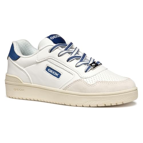 Geox J WASHIBA Boy D - Scarpe da Ginnastica Bambino, White