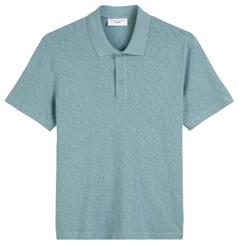 Marc O'Polo Denim Uomo Maglietta polo maniche corte cotone bio regular fit Stone Blue