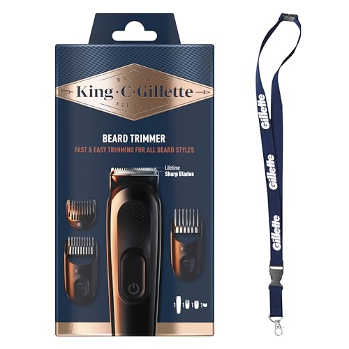 King C. Gillette Kit Regolabarba Uomo Professionale