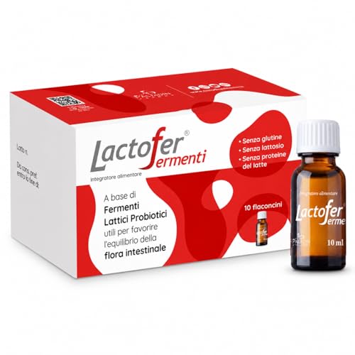Paladin Pharma Lactofer Integratore Fermenti Lattici Probiotici 10 Flaconcini