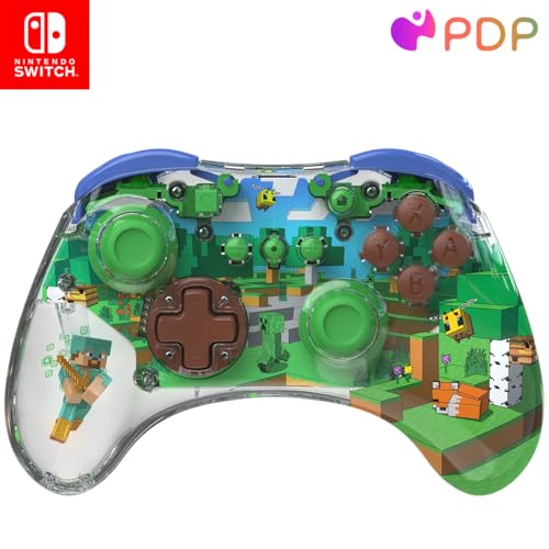PDP Nintendo Switch Controller Wireless Minecraft Forest