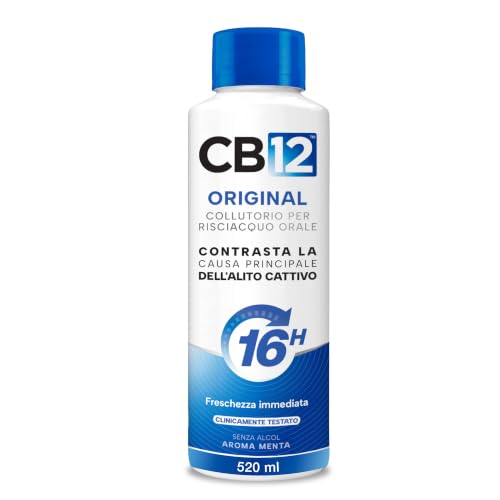 CB12 Original Collutorio Protezione Alito Cattivo 16 Ore, 520 ml