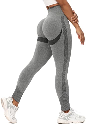 STARBILD Leggins Sportivi da Donna Push Up Sexy, Pantaloni Palestra Vita Alta Scrunch, Senza Cuciture Calzamaglie per Yoga Fitness, F4160 Push Up