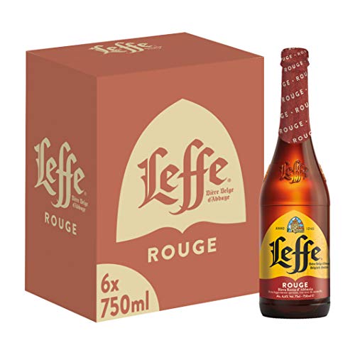 Leffe Rouge Birra d'Abbazia Belga, 6 Bottiglie da 75cl