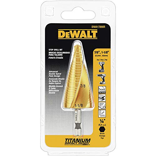 Dewalt DWA1789IR set punte trapano a gradini