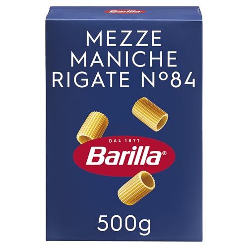 Barilla Mezze Maniche Rigate Pasta di Semola di Grano Duro, 500g