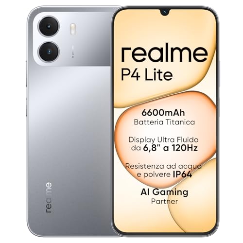 realme P4 Lite 4G 256GB Smartphone Grigio Titan