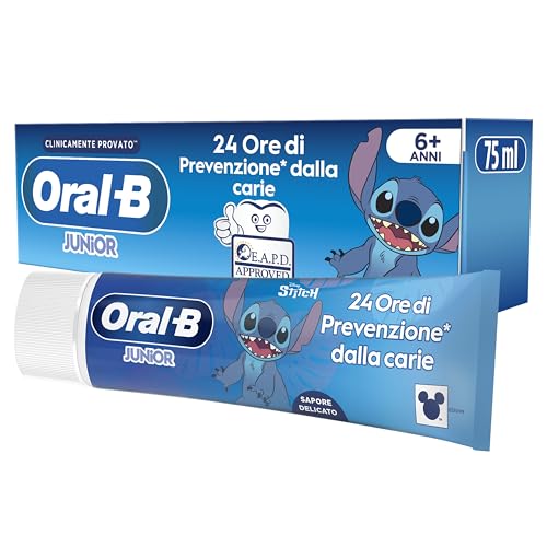 Oral-B Pro Junior Dentifricio per Bambini 6+ Anni, 12x75ml