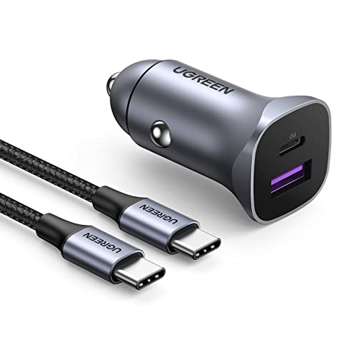 UGREEN 30W Caricatore Auto USB-C con Cavo 1M
