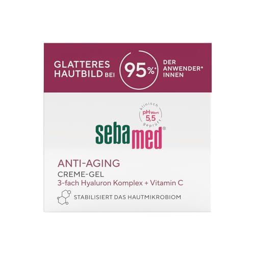 Sebamed Gel Crema Levigante Anti-Età con Vitamina C e Complesso Ialuronico
