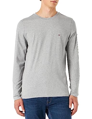 Tommy Hilfiger Uomo Maglietta Maniche Lunghe Tommy Logo Cotone