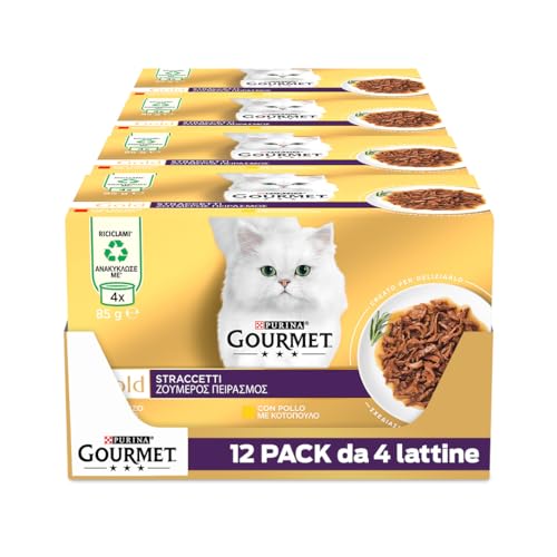 GOURMET Gold Cibo Umido per Gatti Adulti Straccetti con