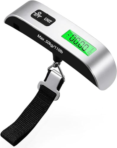 Blendura Bilancia Valigia Digitale 50 kg, Portatile con Sensore Temperatura
