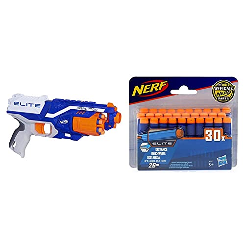 Nerf Elite Disruptor Blaster con Ricarica 30 Dardi