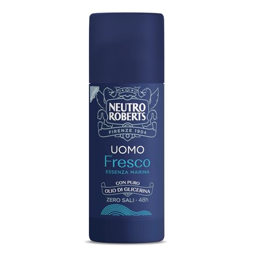 Neutro Roberts Deodorante Stick Fresco Uomo Essenza Marina, 40ml