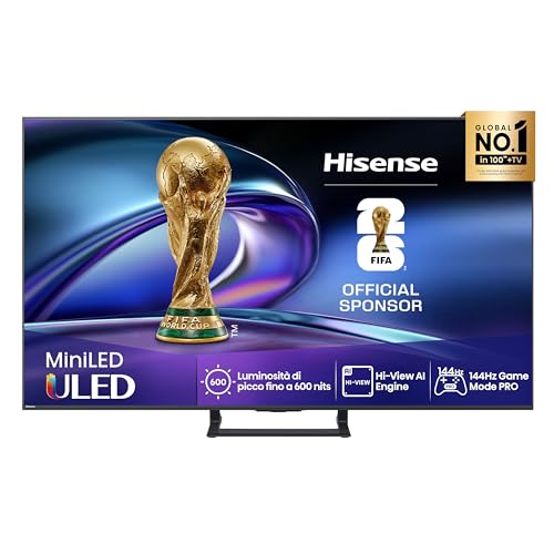 Hisense 55E8Q, Smart TV Mini-LED 55" 4K 144Hz, Alexa Built-in