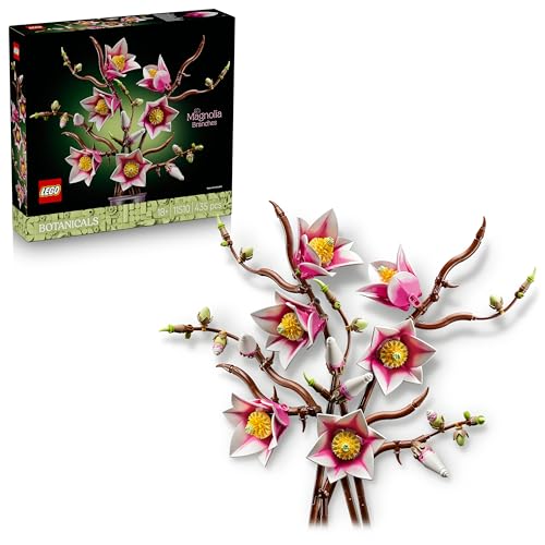 LEGO Botanicals Rametti di Magnolia Set Fiori Finti per Adulti