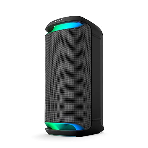 Sony SRS-XV800 - Altoparlante wireless per feste con potente audio a 360° e MEGA BASS - 25 ore di durata della batteria, portatile, per interni ed esterni, illuminazione, karaoke - nero