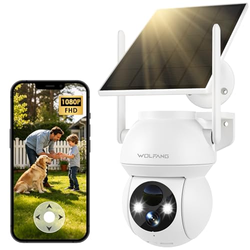 WOLFANG Telecamera di sicurezza solare 1080P