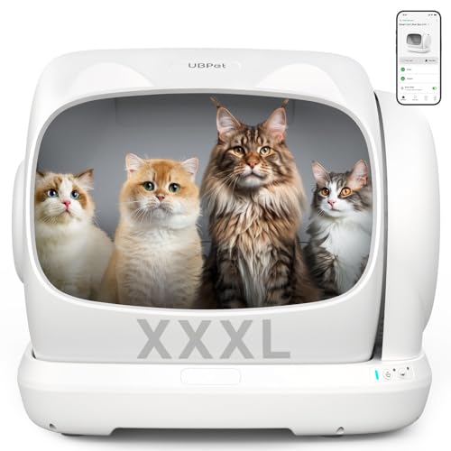 UBPET XXXL Lettiera Gatto Autopulente 106L con Controllo App