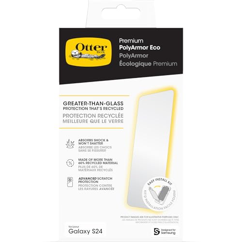 OtterBox Pellicola Protettiva Premium PolyArmor Eco per Samsung Galaxy S24