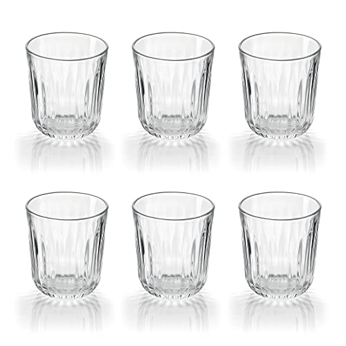 Guzzini Gocce, Set 6 Bicchieri in Vetro Everyday, Trasparente