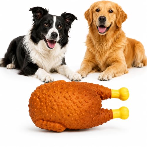 Seta Pet Pollo Arrosto Giocattolo Interattivo per Cani con Suono Squeak (65g)