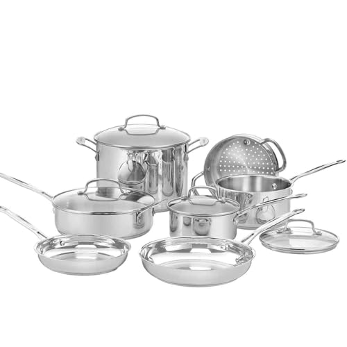 Cuisinart Chef's Classic Set Pentole 11 Pezzi Acciaio Inox