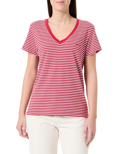 Levi's Lse_Perfect Vneck Indigo Stripe Scarlet