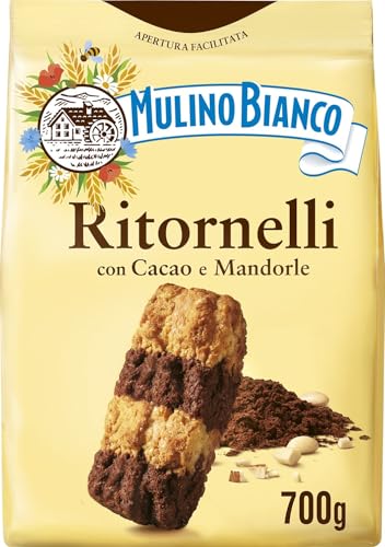Mulino Bianco Ritornelli Biscotti con Cacao e Mandorle, 700g