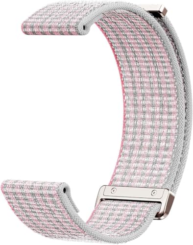 Amazfit Cinturino in Nylon 20 mm per Active, GTS 4, GTS 3, GTS 4 Mini, GTS 2 Mini, Bip 3 Pro, Bip 3, Rosa