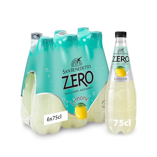 San Benedetto Bibita Analcolica Gassata al Limone Zero, 6x750 ml