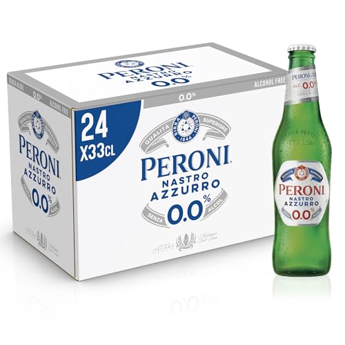 Peroni Nastro Azzurro 0.0 Birra Analcolica Premium Lager, Cassa Birra con