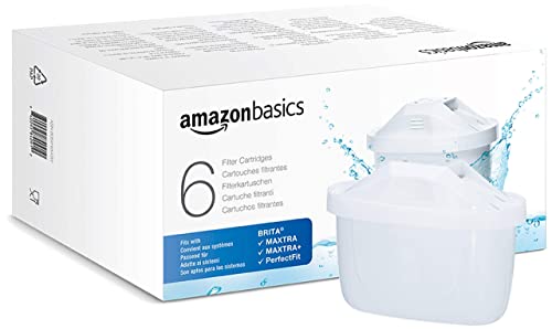 Amazon Basics Filtri per Acqua Compatibili con Caraffe BRITA, 6 Unità