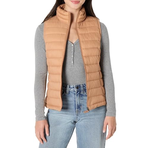 Amazon Essentials Piumino Smanicato Ripiegabile Impermeabile Leggero Donna